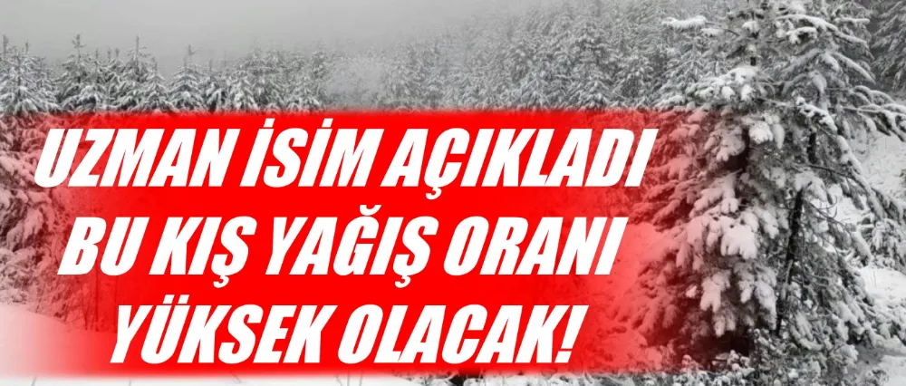 Bu kış yağış oranı yüksek olacak!