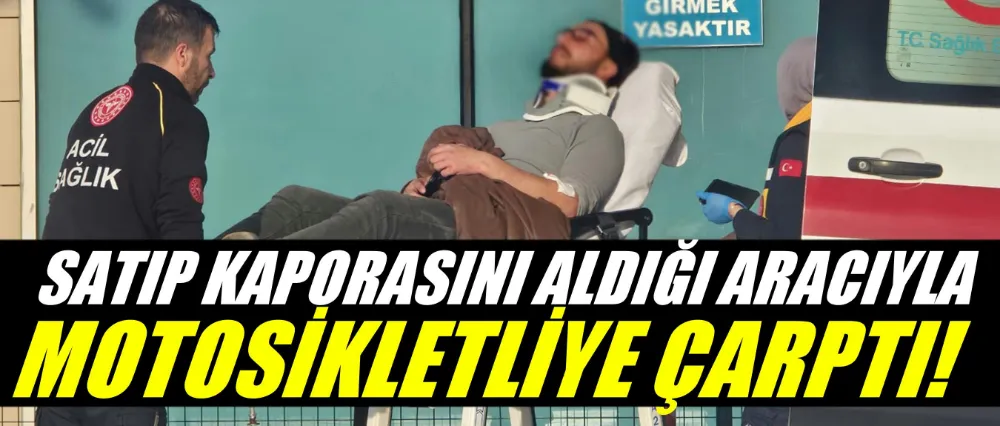 Satıp kaporasını aldığı aracıyla kaza yaptı!