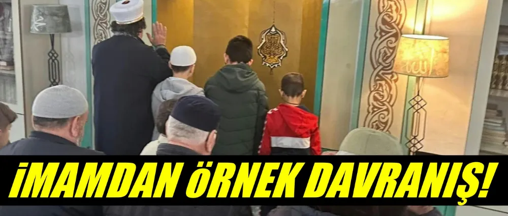 İmamdan Örnek Davranış: Cami Mihrabı Çocuklara Açıldı