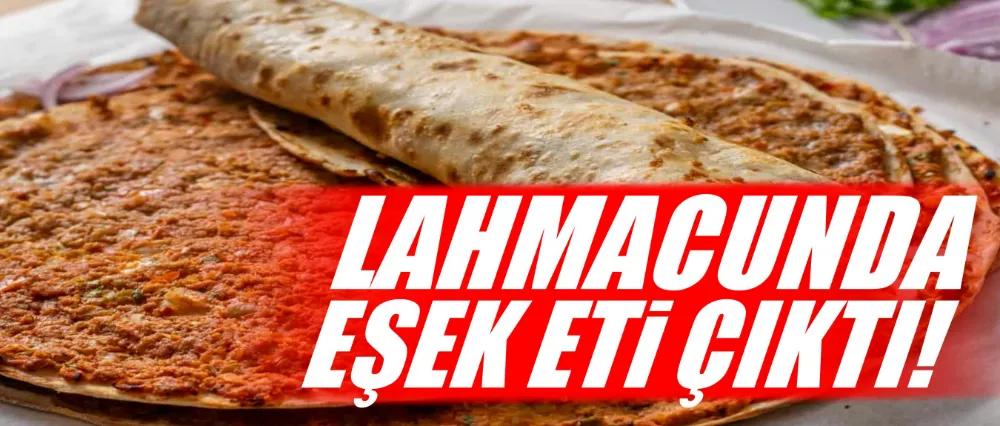 Lahmacunda eşek eti çıktı!