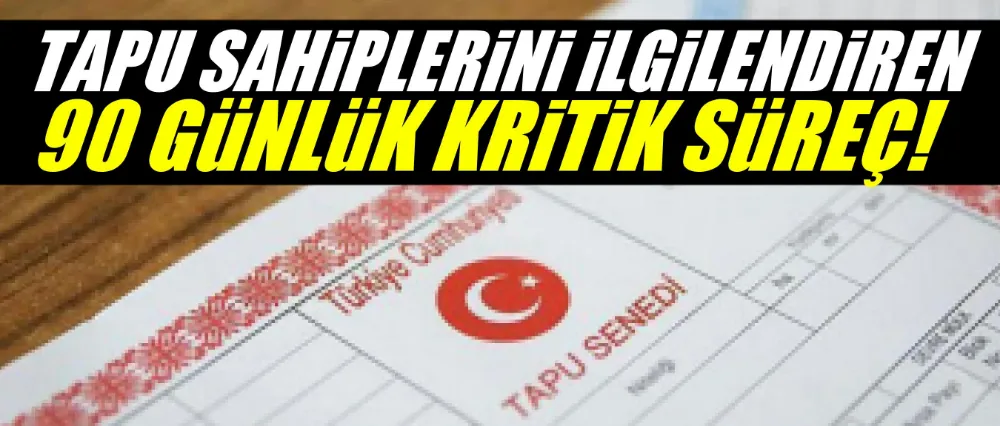 Tapu sahipleri dikkat!