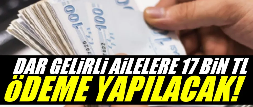 Devletten düşük gelirli ailelere yardım..