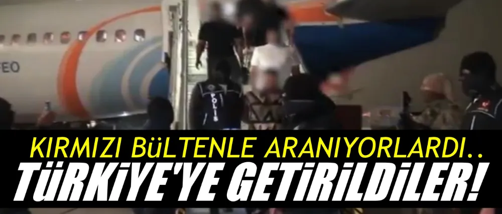 Kırmızı bültenle aranan 3 şahıs yakalandı!