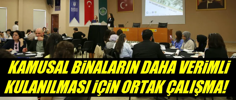 Kamusal binaların daha verimli kullanılması için ortak çalışma