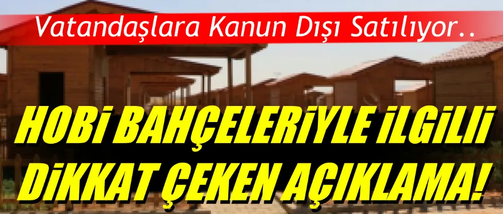 Mudanya Kaymakamlığı’ndan Hobi Bahçesi Uyarısı!