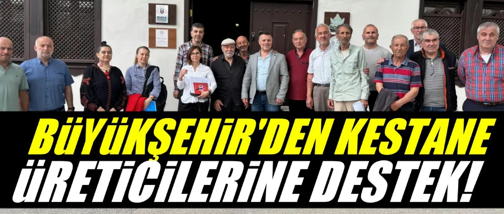 Büyükşehir’den kestane üreticilerine destek