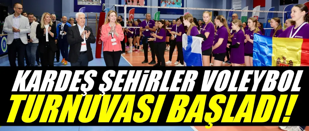 Kardeş Şehirler Voleybol Turnuvası başladı