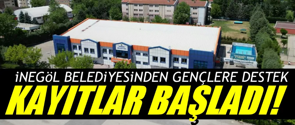 İnegöl Belediyesinden gençlere destek