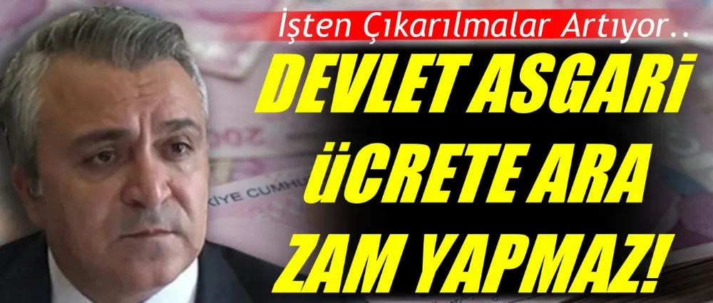 Özgür Erdursun; Asgari ücrete ara zam yapılmaz