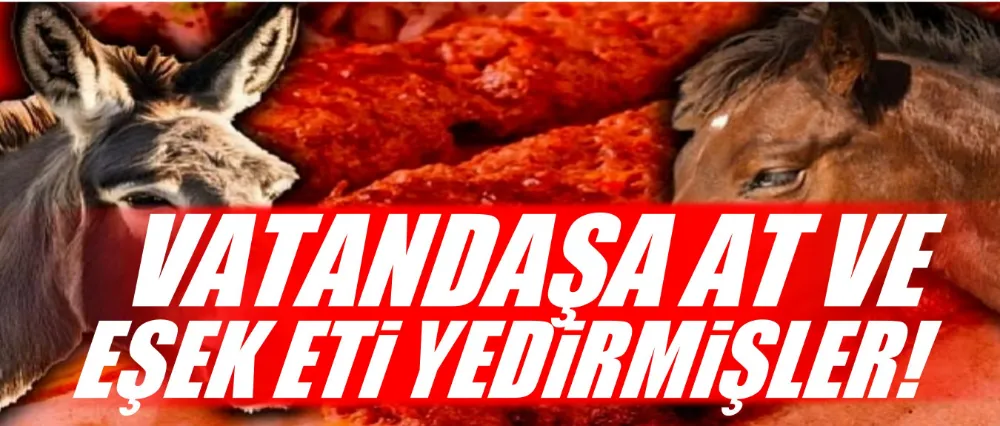 Vatandaşa at ve eşek eti yedirmişler!
