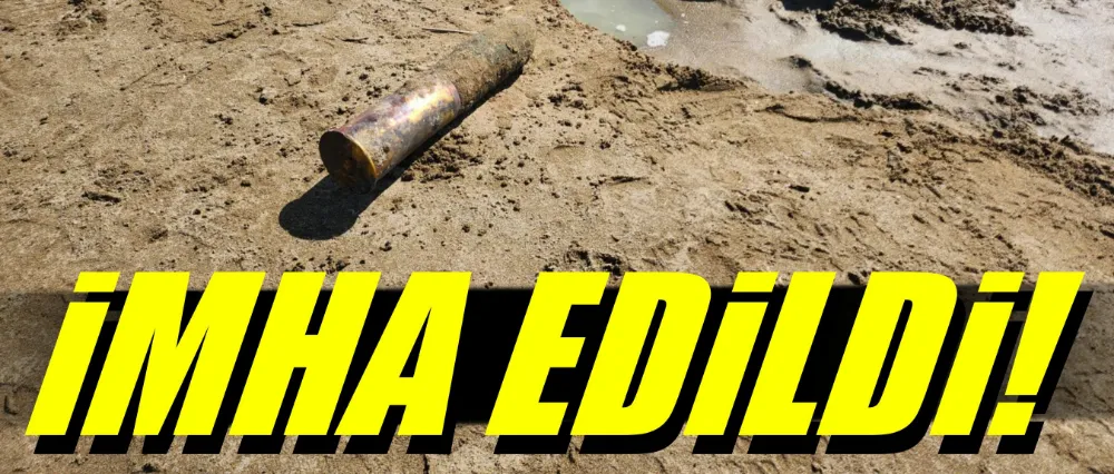 İznik Gölü kenarında bulunan top mermisi imha edildi!