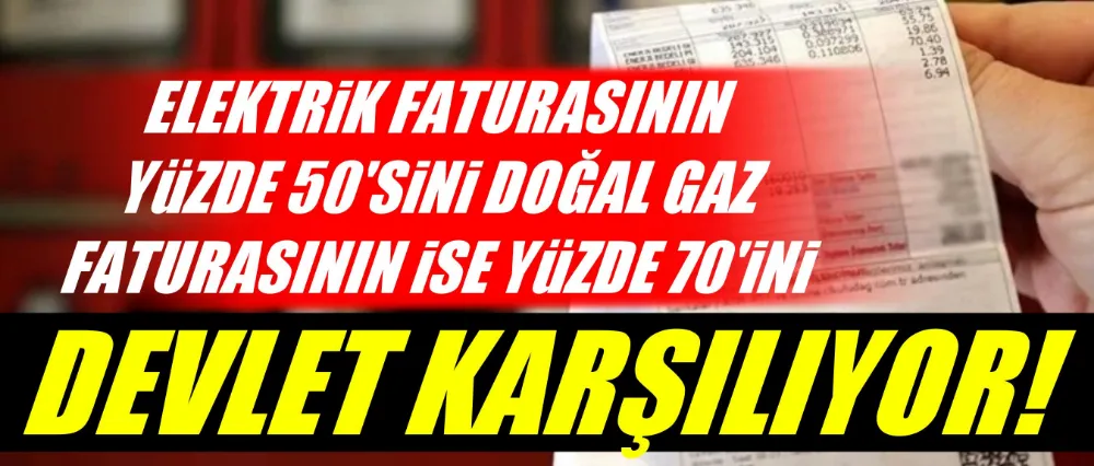 Bakan Bayraktar; Faturalardaki devlet desteğini açıkladı..