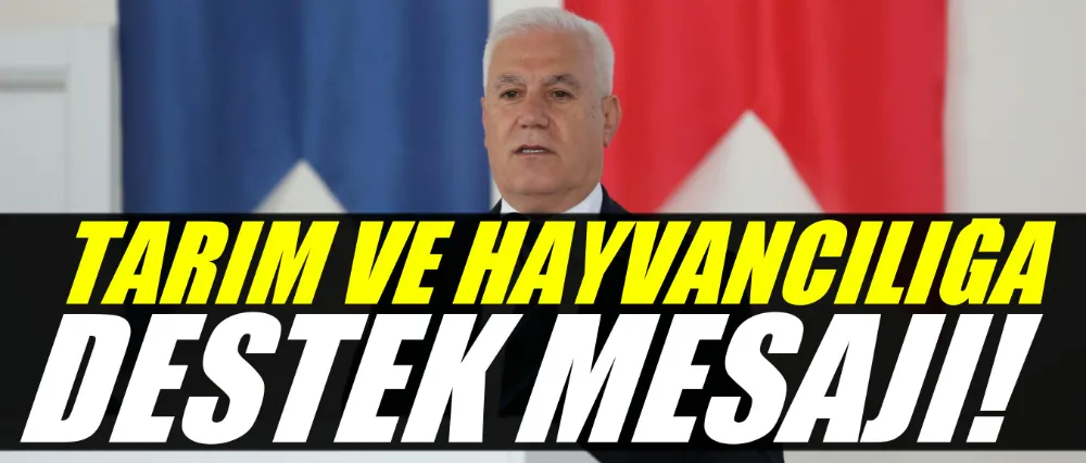 Tarım ve hayvancılığa güçlü destek!