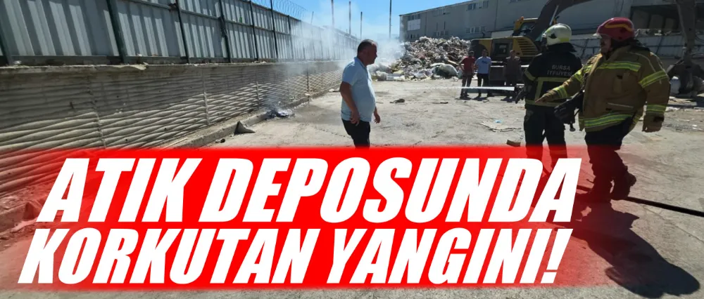 Atık deposunda korkutan yangın!