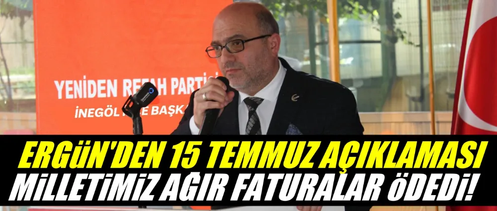 YRP İlçe Başkanı Celalettin Ergün