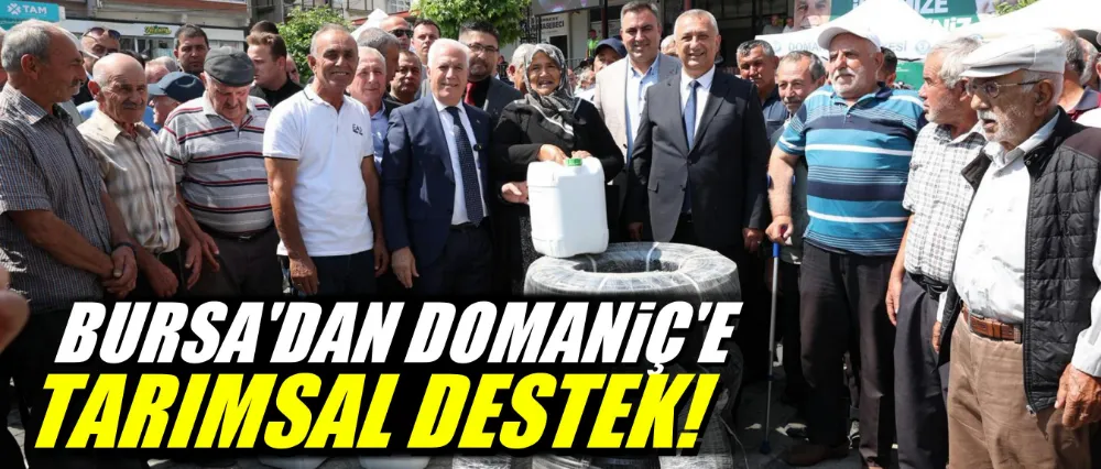 Bursa’dan Domaniç’e tarımsal destek