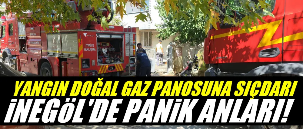 Yangın doğal gaz panosuna sıçradı!