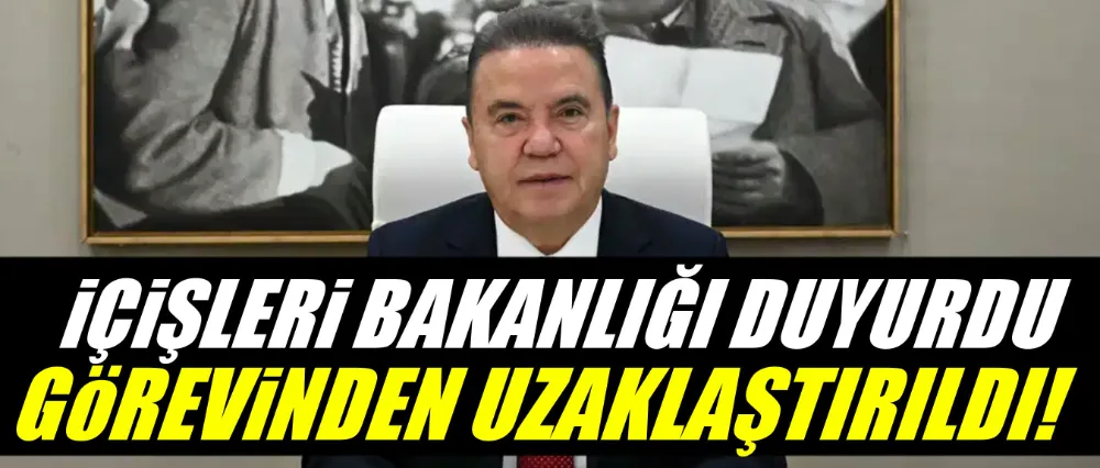 Muhittin Böcek görevinden uzaklaştırıldı!