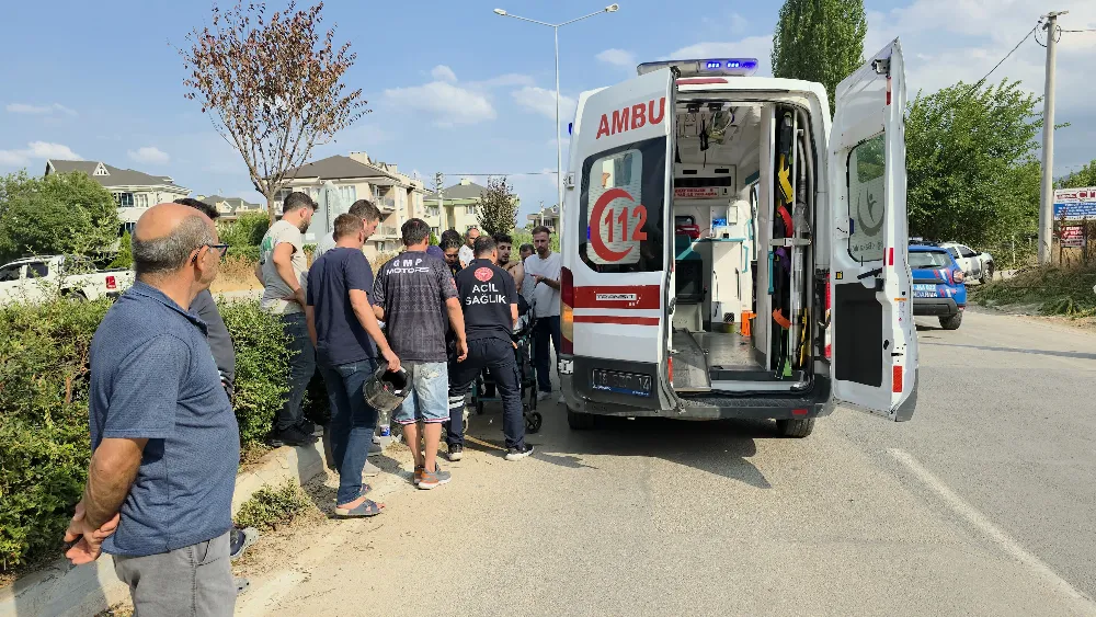 Ahmet Türkel Çevre Yolunda Motosiklet Kazası; 1 Yaralı!