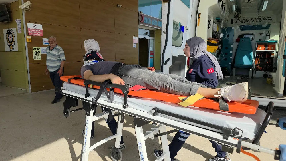 Bisiklet sürücüsü ağır yaralandı