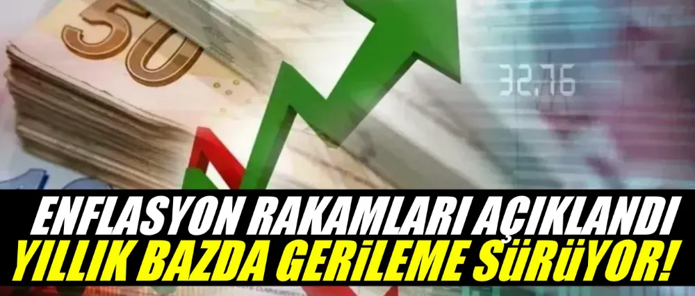 Enflasyon rakamları açıklandı! Yıllık bazda gerileme sürüyor..