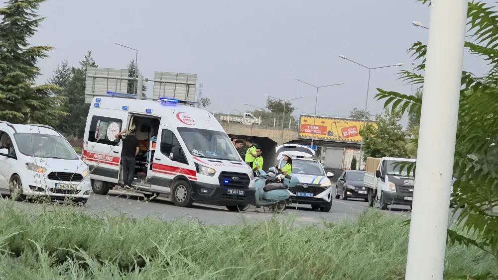 Motosikletli ölümden döndü!