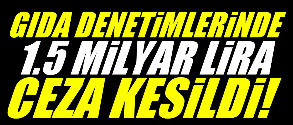 Gıda denetimlerinde 1.5 milyar lira ceza kesildi!
